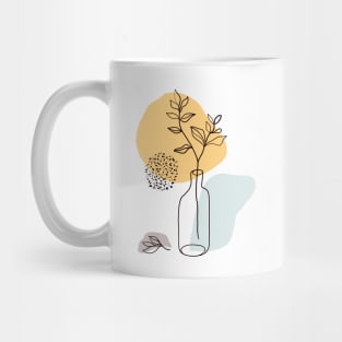 Abstract flower vase Mug